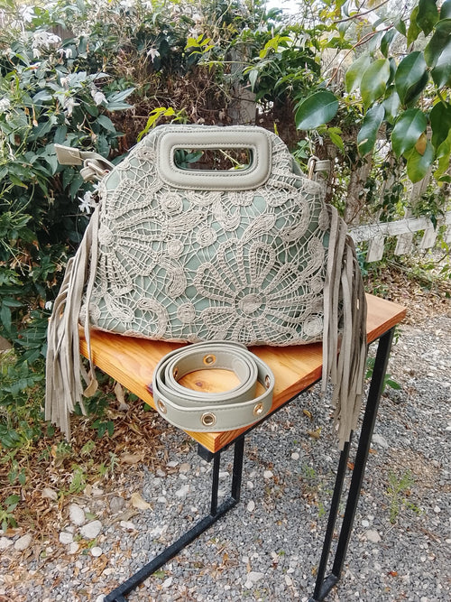 Formentera Kaki - Sac Boho Chic Franges