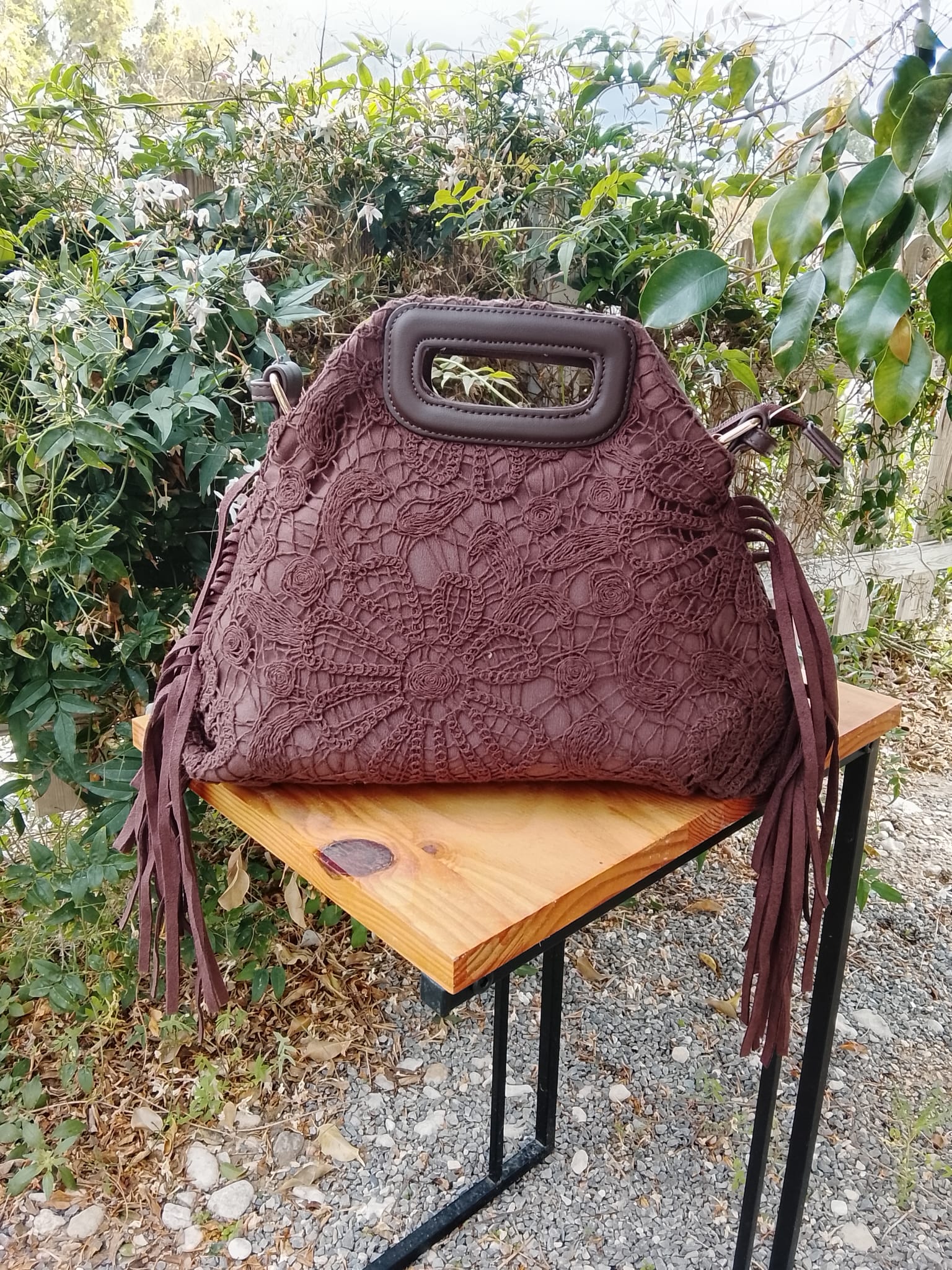 Formentera Marron - Sac Boho Chic Franges