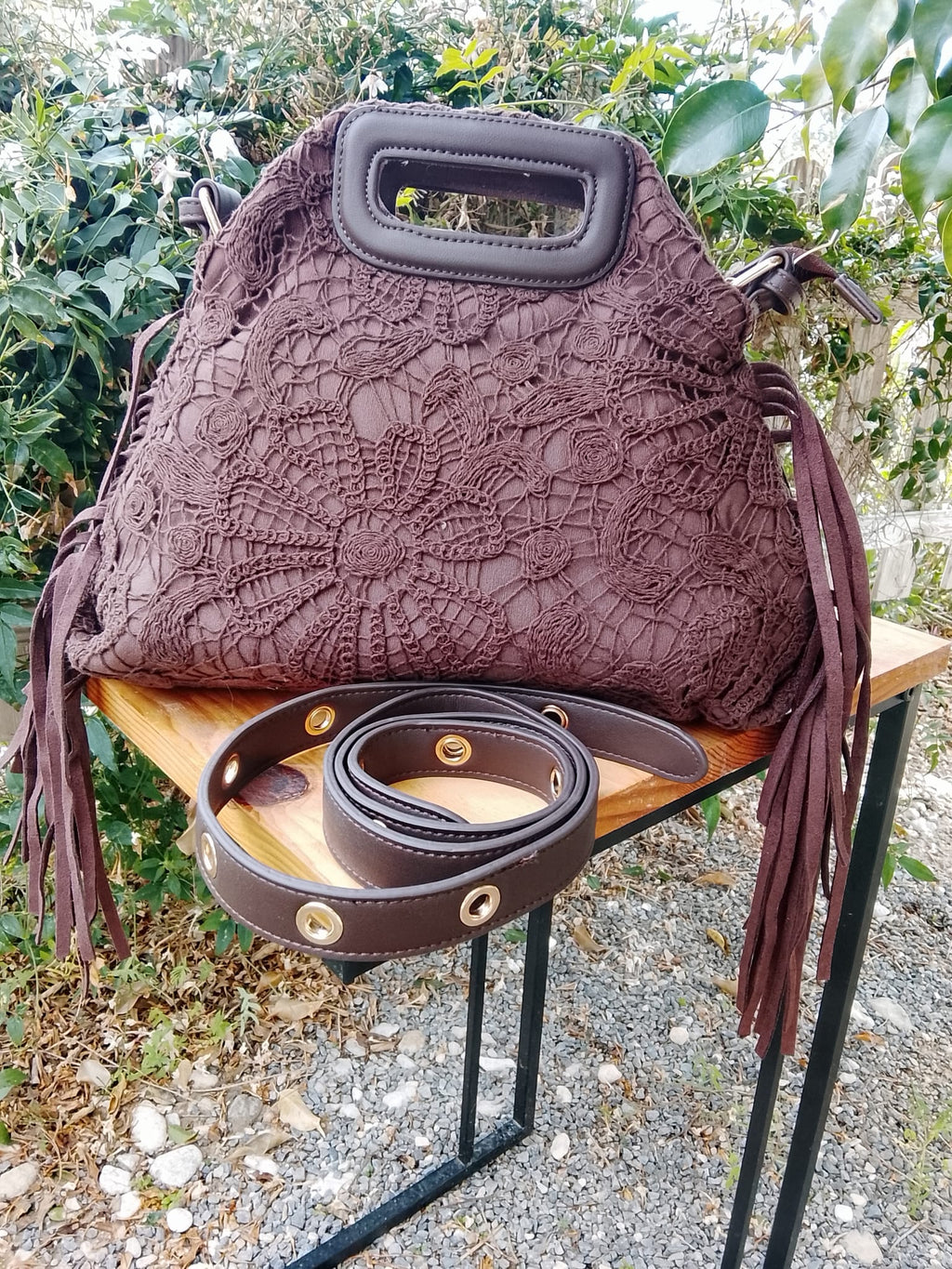 Formentera Marron - Sac Boho Chic Franges